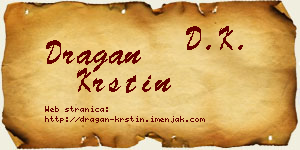 Dragan Krstin vizit kartica